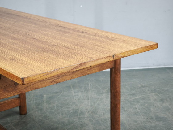 Image 1 of 1960s Czech Coffee Table in Solid Oak by Krásná Jizba