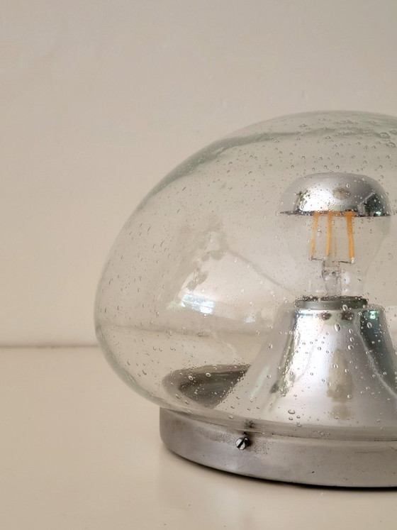 Image 1 of Set di 2 lampade da parete o da soffitto RZB Leuchten in vetro a bolle, Germania, anni '70