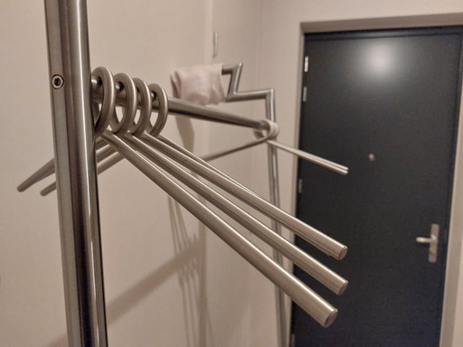 Design stainless steel coat rack D-Tec (ca. 2000) 