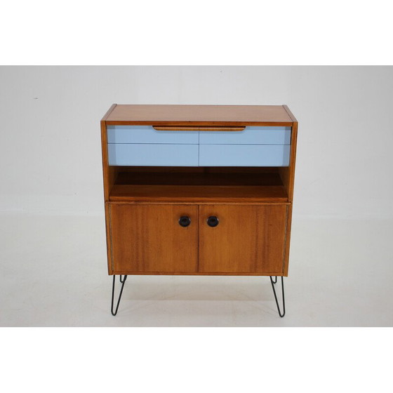 Image 1 of Vintage cabinet in wood and iron, Czechoslovakia 1960s