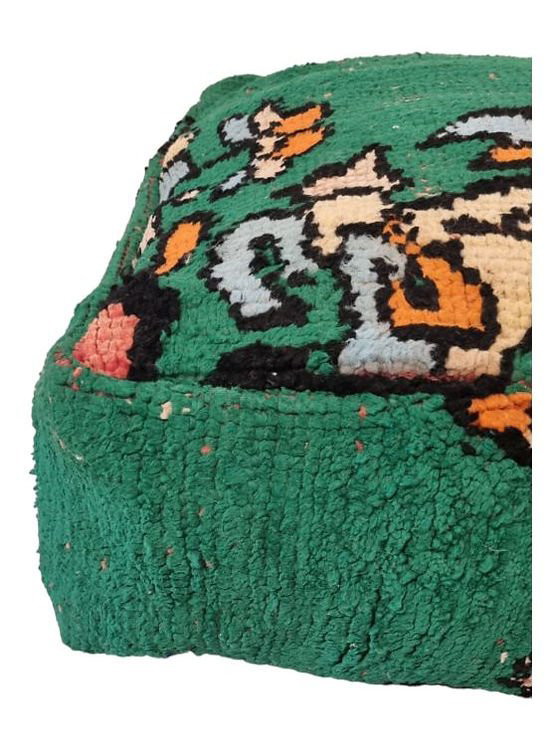 Image 1 of Moroccan pouf, vintage Berber seat cushion