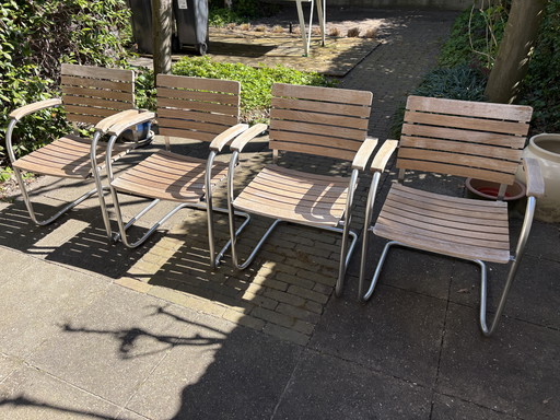 Garpa Bolero teak 4 persoon buitentafel en stoel