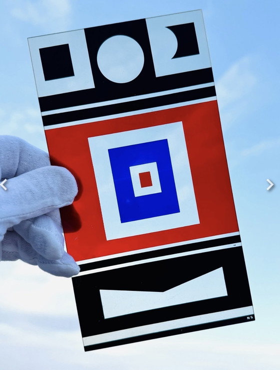 Image 1 of Seltene kinetische Platte - Nicolas Schöffer ( 1912-1992 )