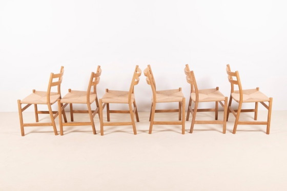 6x Hans J. Wegner CH47 en Chêne Savonné, 1975 – Carl Hansen & Søn, Chaises de salle à manger, Bois, Vintage (photo 3 of 13)