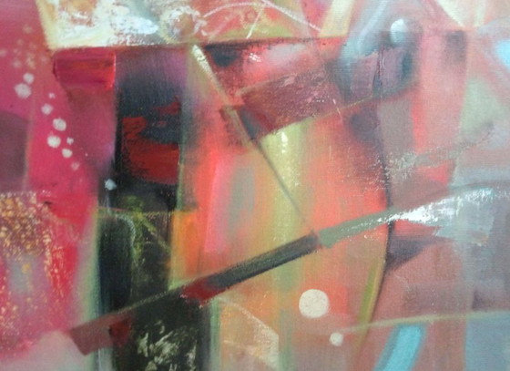Pittura a Olio Originale Espressionismo Astratto Dialogo – Dipinti e disegni, Canvas (photo 4 of 7)