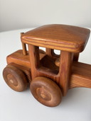 Vintage “road grinder” Zweeds merk Debresk massief grenen/beuken hout