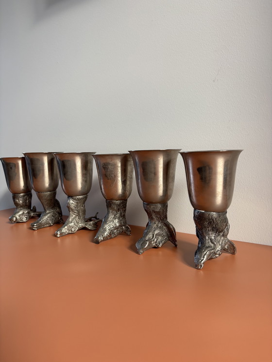 Image 1 of Tazze vintage Mauro Manetti Italia argentate