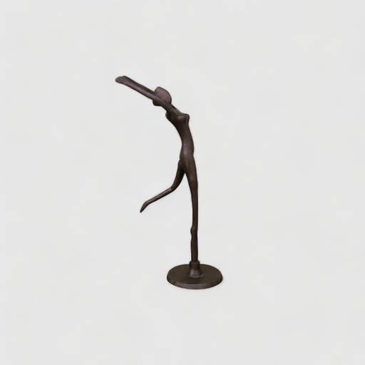 Vintage bronzen beeldje ballerina 2/6