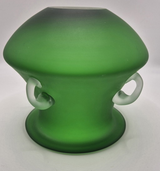 Emerald Green Vase – decoratieve objecten, Glass (photo 2 of 5)