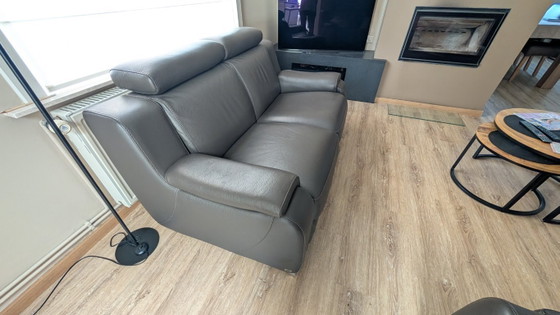 Image 1 of Italienische LAS Celio Ledercouch – elektrisch verstellbar, Top-Zustand