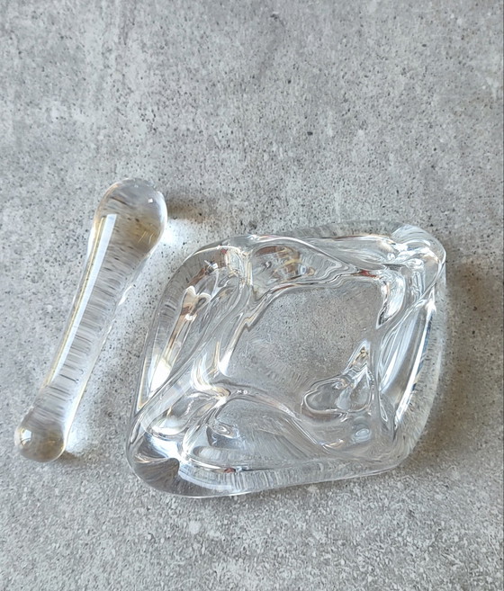 Image 1 of Asbak en stamper Daum kristalwerk