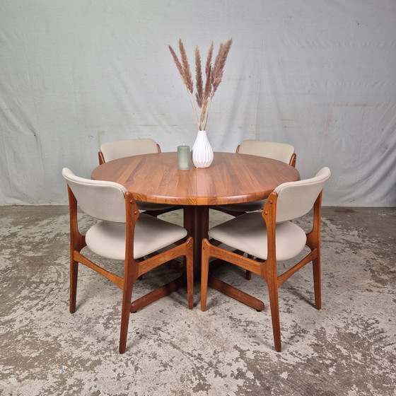 Image 1 of 4x Erik Buch model 49 dining chair, Vintage Danish teak 60's
