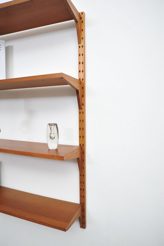 Image 1 of "Royal System" wall shelf made of teak by Poul Cadovius for CADO (1950s)