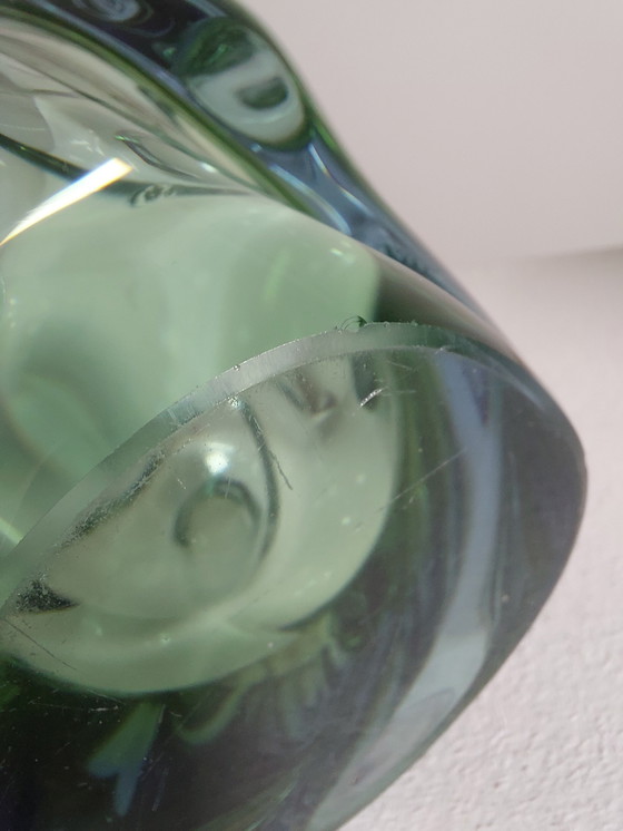 Image 1 of Vintage Mid Century Jan Beranek Glass Vase, Czech Republic