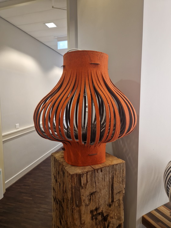 Image 1 of Buzzispace Lamps Felt Grey and Orange
