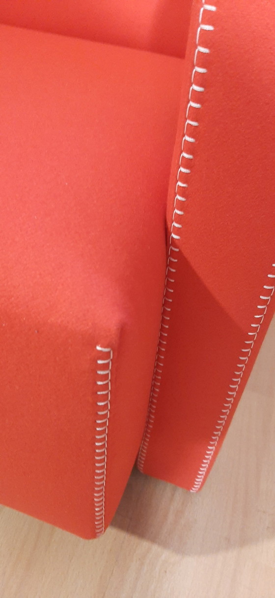 Image 1 of Cassina 2 Poltrona 637 Utrecht Nuova Mai Usata Lampo Rosso Lana 13L