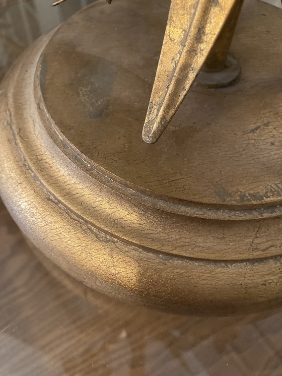 Image 1 of Lámpara de mesa original de Hans Kögl Weizengarbe, pátina Hollywood Regency