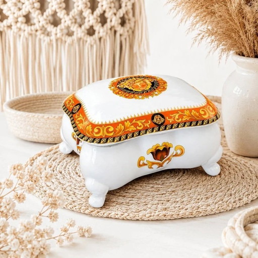Schmuckkästchen aus Porzellan – Medusa-Dekor – tafelaccessoires, Porcelain