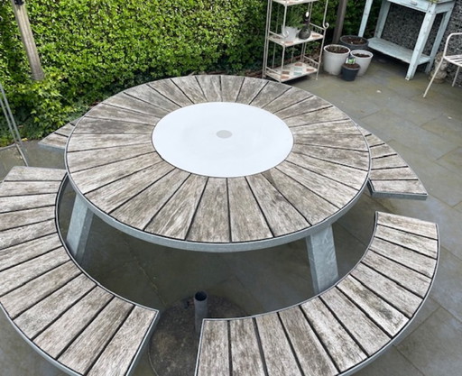 Extremis Pantagruel Picnic - acier et bois dur iroko