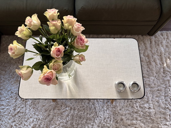 Image 1 of Rotan salontafel / bijzettafel met formica blad