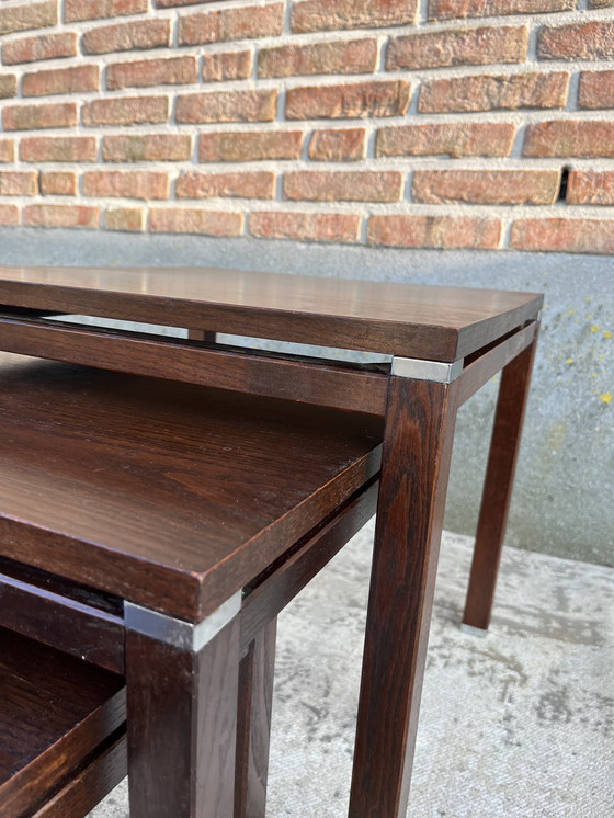 Image 1 of Mid Century Mini Set Nest Tafel Set