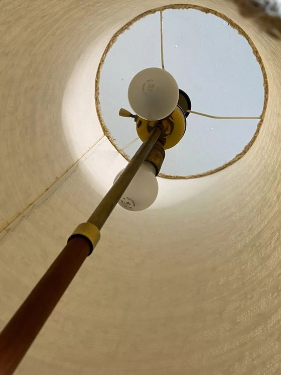 Image 1 of Lámpara de pie de los años 60 y 70 en teca con diseño de la era espacial.