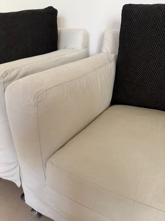 Living room sofa and 2 armchairs Mod. HARRY by Antonio Citterio for B&B – B&B Italia, Seating area, Textile (photo 9 of 9)