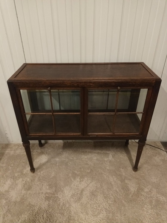 Vitrine/meuble à thé antique, Bois, Verre, Marron (photo 2 sur 15)
