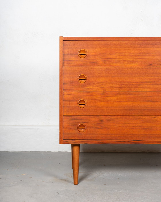 Image 1 of Mid Century 4 Drawers Danish Commode Made Of Teak