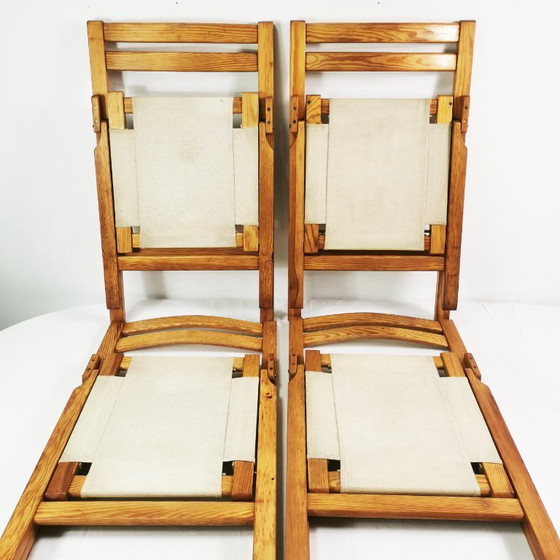 Image 1 of Set klapstoelen Bialskie Fabryki Mebli Biała Podlaska jaren 70