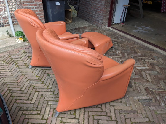 Image 1 of Leolux excaliber prachtige ensemble fauteuils 