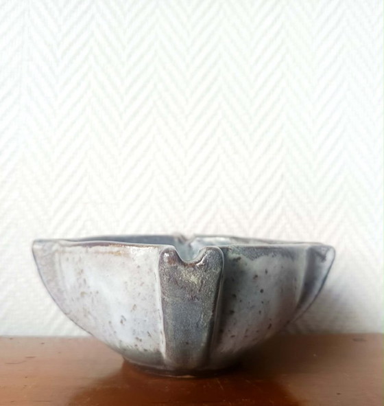 Image 1 of Vintage vijzel en asbak van steengoed