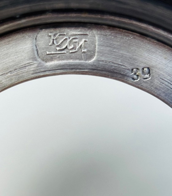 Set di 2 portabicchieri da tè vintage, anni '50 – Filigrane, Accessori da tavola, Metal (photo 9 of 10)