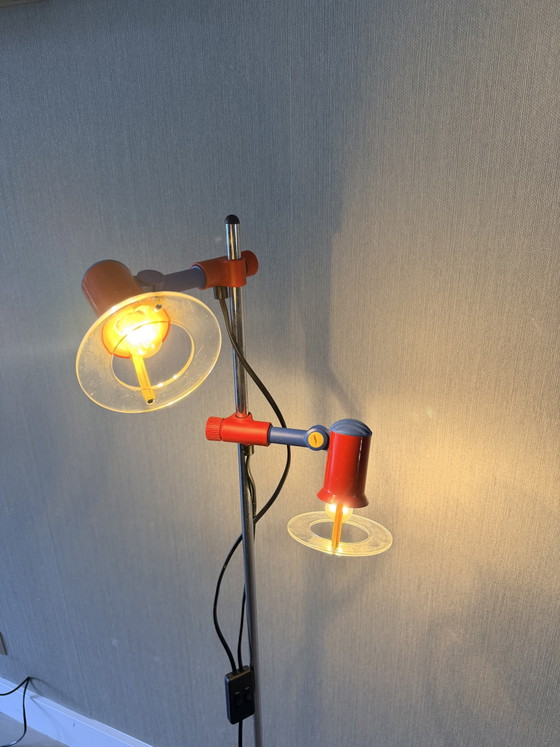 Vintage MIWI / Brilliant Leuchten Floor light – 80s – Memphis Design – Metal, Plastic (photo 4 of 9)