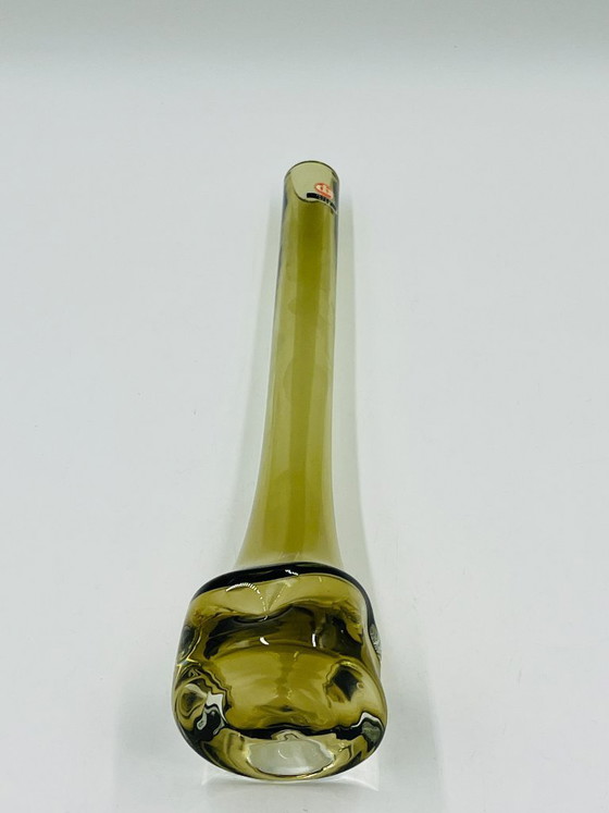 Image 1 of Soliflore Ingrid Glas design Kurt Wokan olive green