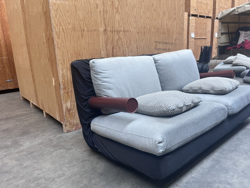 Canapé 2 places B&B Italia Baisity – banken, Leather, Textile