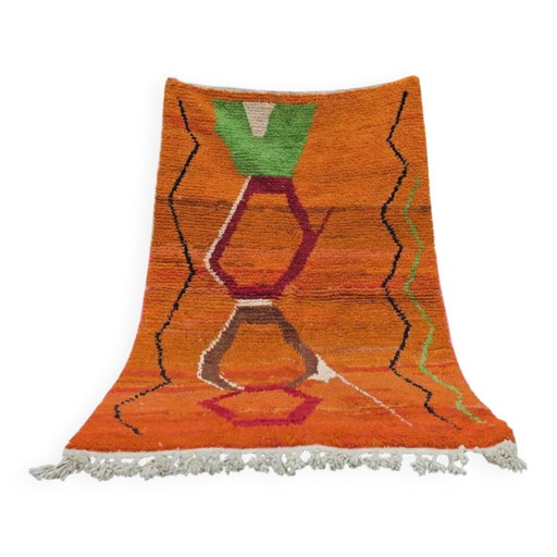 Tapis berbère en laine naturelle 2.5 x 1.5 m