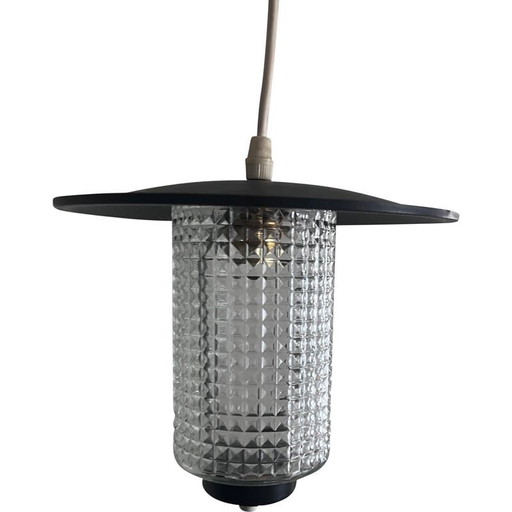 Vintage glazen hanglamp, 1950