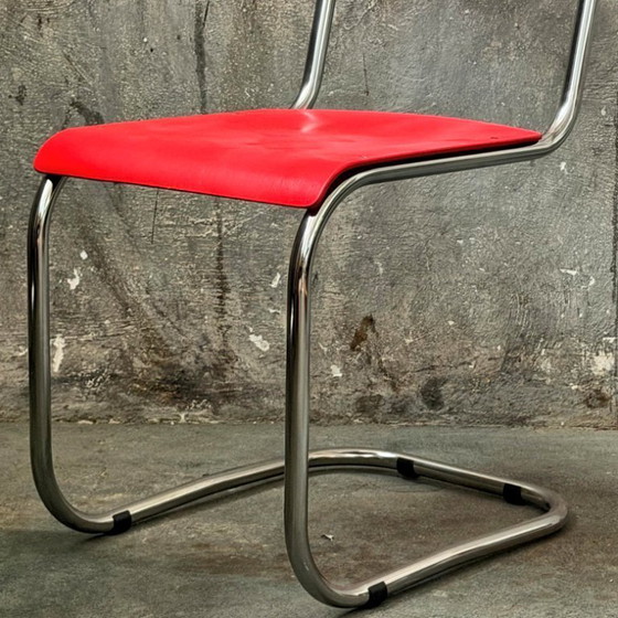 1/2 Sedie a sbalzo Bauhaus Art Deco Kovona Mart Stam – Sedie da pranzo, Mdf, Metal (photo 3 of 7)