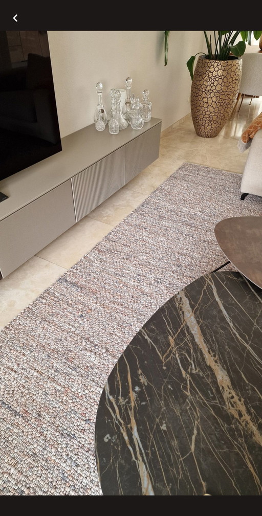 NEW PARLETTA FLOOR CLOTHING GRAVEL OYSTER 2.5 x 4.5 mtr.