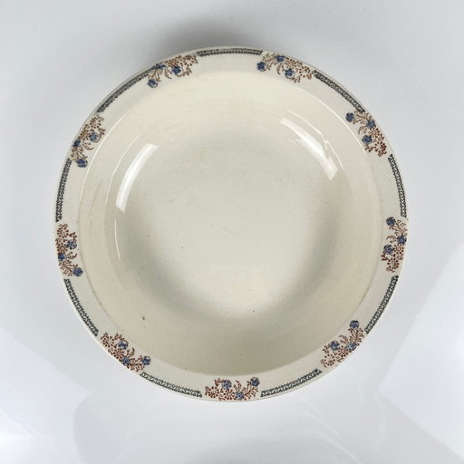 Large Longwy "Turin" Salad Bowl, 1950/70