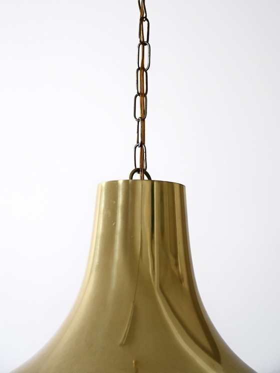 Image 1 of Lampada a sospensione scandinava in ottone degli anni '60/70