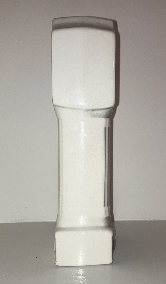 Image 1 of Vintage Belgische schouwvaas / ca. 1935-1940 /  handbeschilderde faience