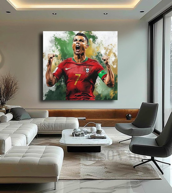 Alberto RICARDO - Cristiano Ronaldo 6 - Lithografie van de kunstenaar – Litho's & Zeefdrukken, Canvas (photo 2 of 15)