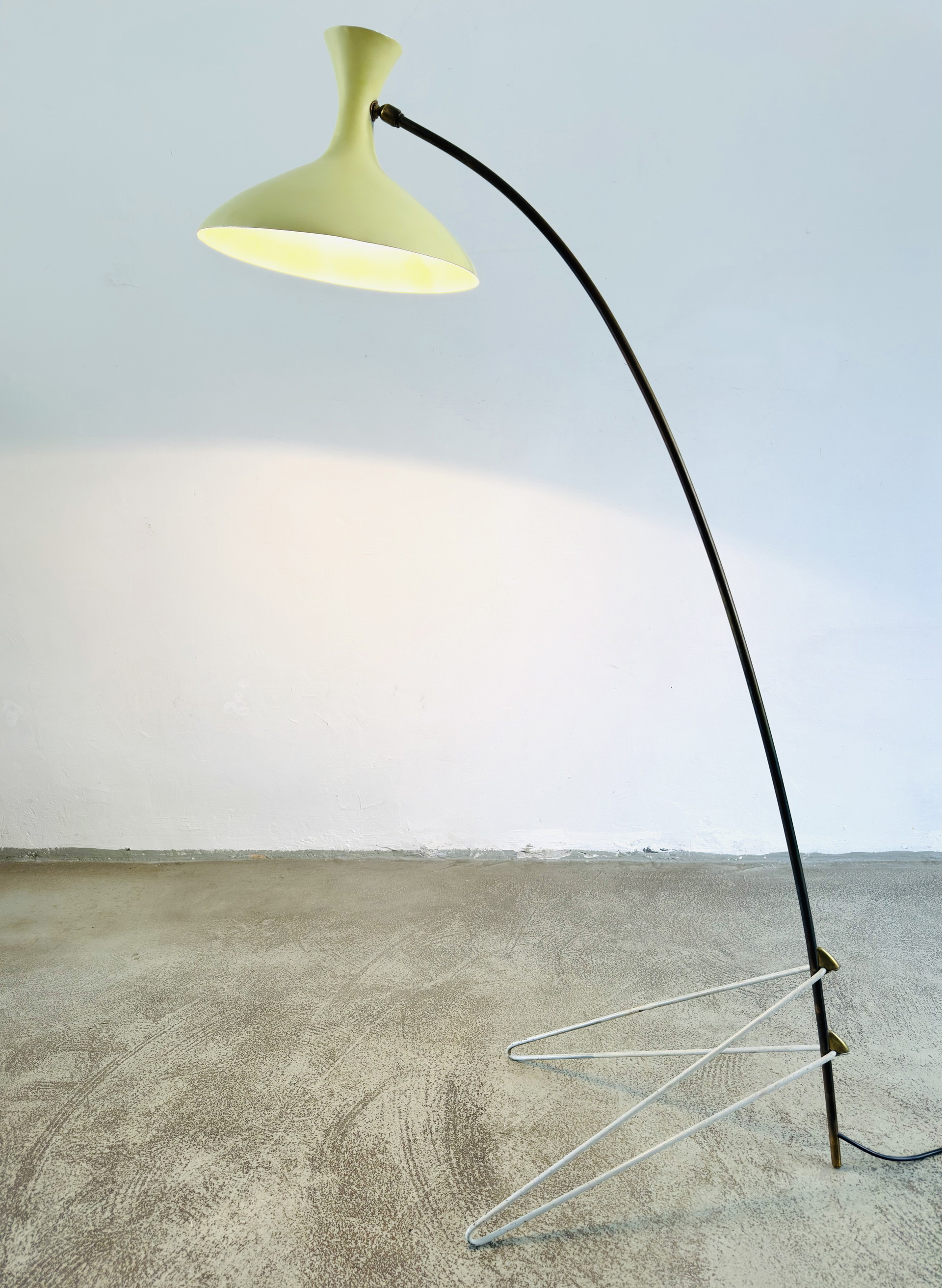 ZELDZAME VLOERLAMP DOOR LOUIS KALFF VOOR PHILIPS, NEDERLAND, jaren