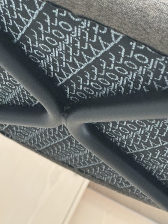 Artifort Aloa / 3x Sedia da pranzo di design / Tessuto Kvadrat, Sedie da pranzo, Metallo, Tessile, Nero (foto 8 di 13)