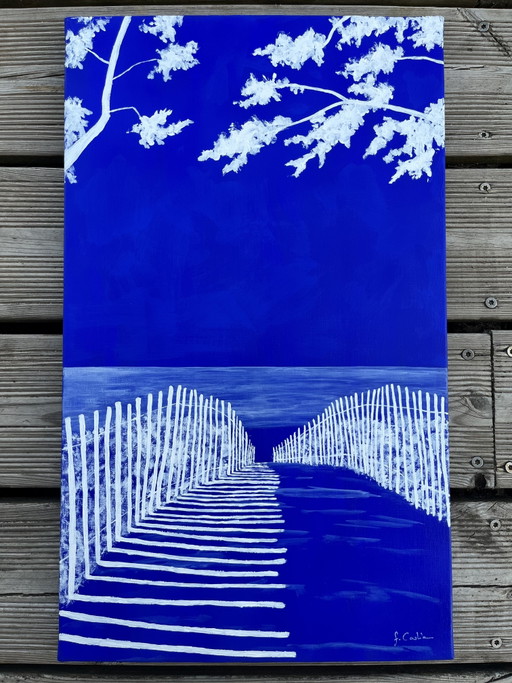Acrylic on stretched canvas 55x33cm