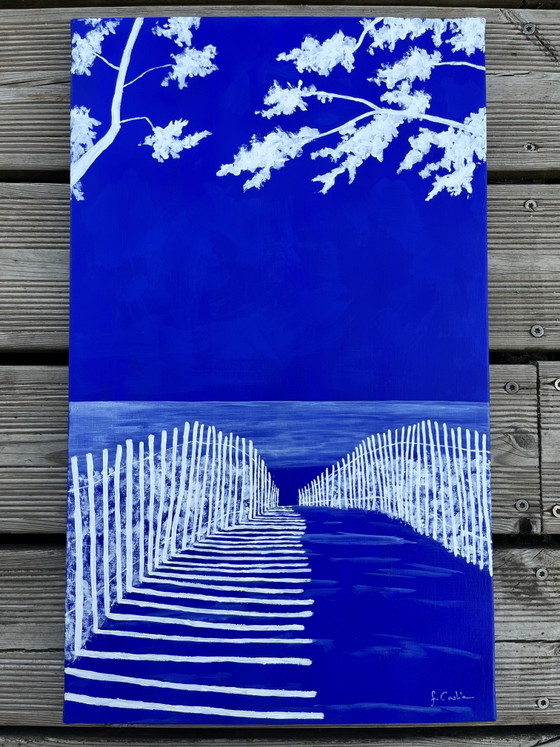 Image 1 of Acrylic on stretched canvas 55x33cm