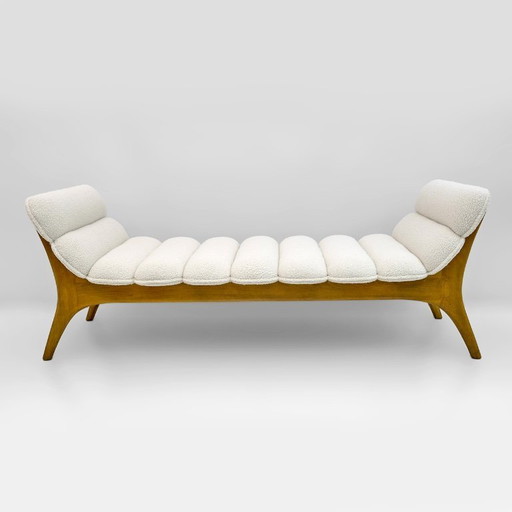 Chaise longue Adrian Pearsall in noce stile Mid-Century Modern di Craft Associates