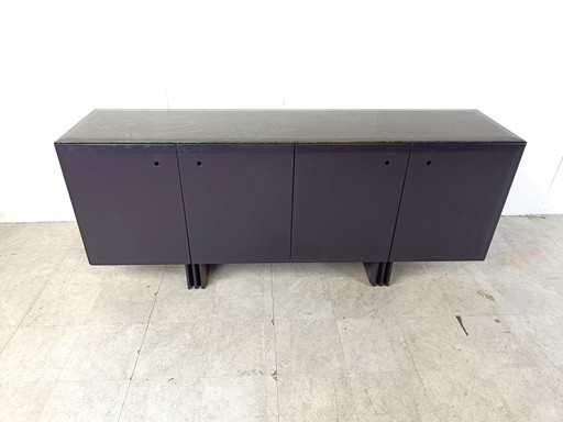 Vintage dunkelblaues Sideboard